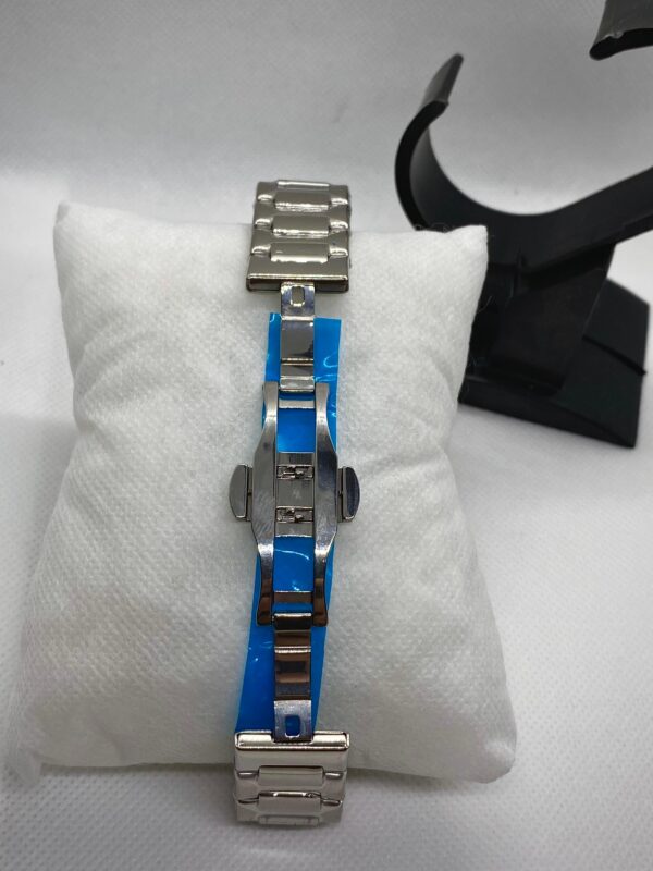 MEN'S PTK PHPE NEW NAUTILIUS DATE ADJUST SILVER CHAIN WITH BLUE DIAL
