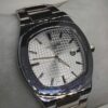 MEN'S PTK PHPE NEW NAUTILIUS DATE ADJUST SILVER CHAIN WITH WHITE DIAL