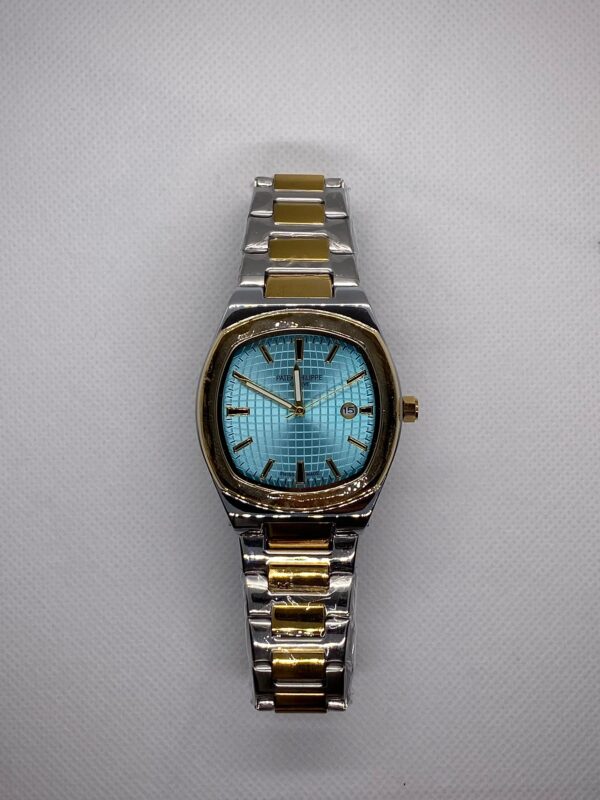 MEN'S PTK PHPE NEW NAUTILIUS DATE ADJUST TWO TONE CHAIN WITH TIFFANY DIAL