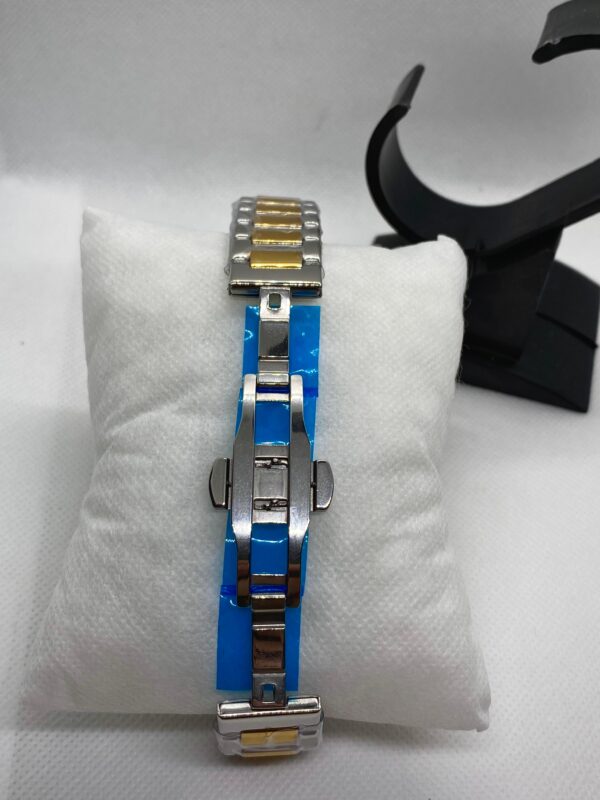 MEN'S PTK PHPE NEW NAUTILIUS DATE ADJUST TWO TONE CHAIN WITH TIFFANY DIAL