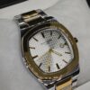 MEN'S PTK PHPE NEW NAUTILIUS DATE ADJUST TWO TONE CHAIN WITH WHITE DIAL