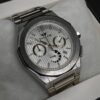 MEN'S SCSS WY DATE ADJUST CHORNOGRAPH SILVER CHAIN WITH WHITE DIAL