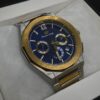 MEN'S SCSS WY DATE ADJUST CHORONOGRAPH TWO TONE CHAIN WITH BLUE DIAL