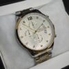MEN'S BST WN DATE ADJUST TWO TONE CHAIN WITH WHITE DIAL