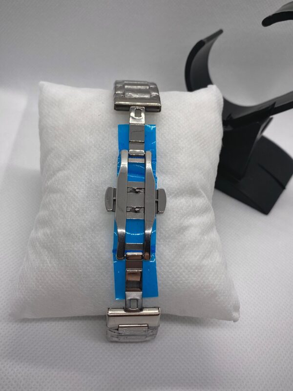 PTH PHPE NAUTILIUS DATE ADJUST SILVER CHAIN WITH BLUE DIAL