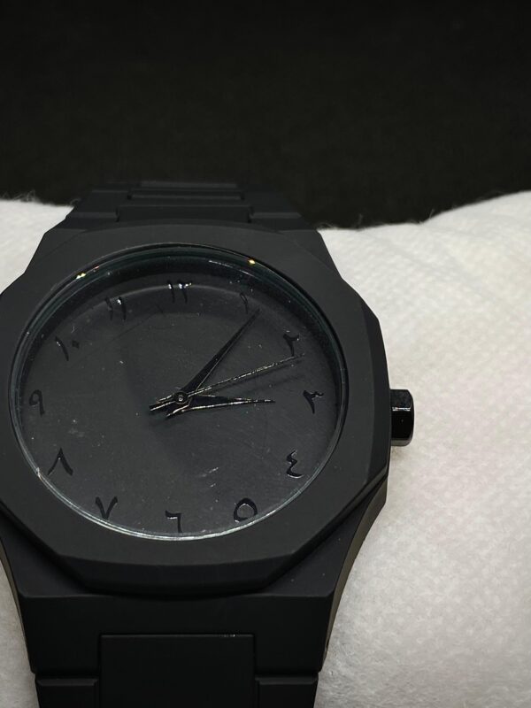 MEN'S ARABIC AURA BLACK CHAIN WITH BLACK DIAL