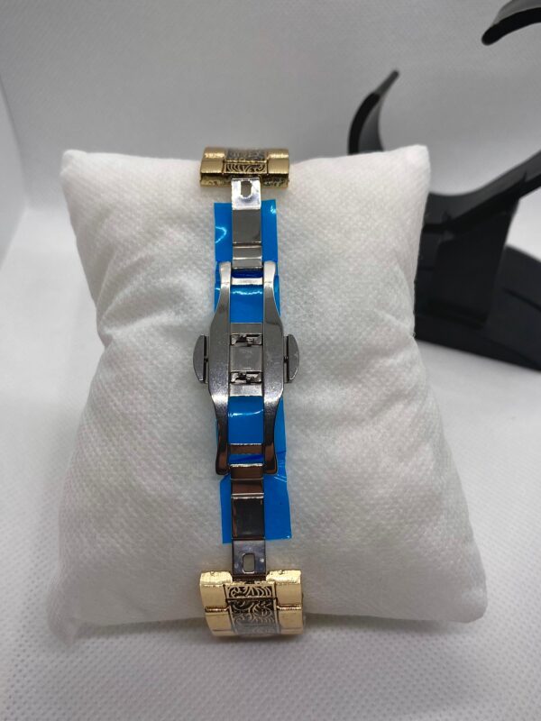 MEN'S RLX YACHT MASTER DATE ADJUST GOLDEN CHAIN WITH BLACK DIAL